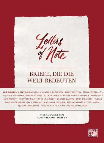 Shaun Usher Letters of Note Briefe die die Welt bedeuten Cover Heyne Hardcore