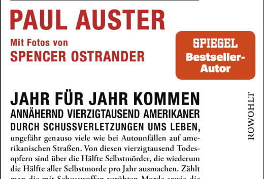 Paul Auster Bloodbath Nation Cover Rowohlt Verlag